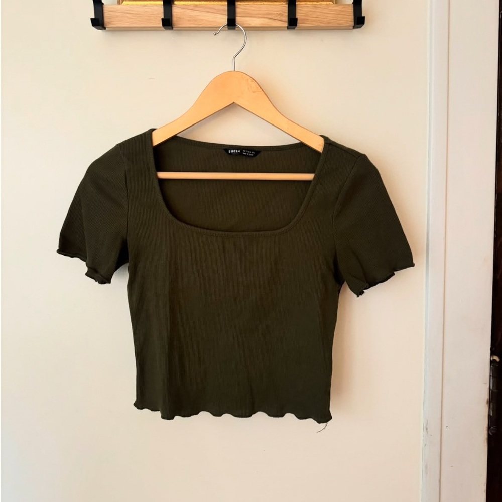 SHEIN green cop top